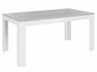 HOMEXPERTS Tisch ZABONA 160 x 90, H 75 cm weiß Rechteckig
