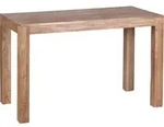 WOHNLING Esstisch Massivholz MUMBAI Akazie 120 cm Esszimmer-Tisch Holztisch Design