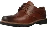 Clarks Batcombe Wing Mens Dark Tan Lea, 7.5 - Braun - 39,5