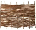 PABLO Haselnusszaun, stabil, 180 x 120 cm - Braun