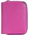 MyWalit Small Wallet Geldb&ouml;rse Leder 10 cm - Rosa