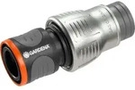 Gardena 18256-20, Schlauchanschluss, 3/4", Metall, Kunststoff, Schwarz, Grau,