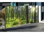 Westerholt Seitenmarkise mit Fotodruck Wald 1,6x3m, rechts - Auszug links - Bunt