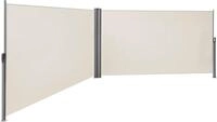 SONGMICS Doppelseitenmarkise, Seitenmarkise, 1,6 x 6 m (H x L), ausziehbare