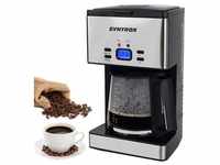 Syntrox Edelstahl Kaffeemaschine Kaffeeautomat mit Timer