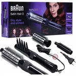 Braun Warmluft-Lockenb&uuml;rste atin Hair 3 AS 330 inklusive Kamm- und B&uuml;rstenaufsatz