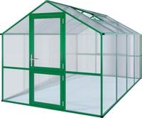 KGT Gew&auml;chshaus "Rose IV" moosgr&uuml;n 10 m&sup2; 10 mm HKP