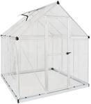 Palram - Canopia Aluminium Gew&auml;chshaus Hybrid 66 Silber 186x185x208 cm
