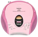 Lenco SCD-24 Pink - Tragbares FM-Radio mit CD-Player - Kopfh&ouml;reranschlu&szlig; -...