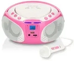 Lenco SCD-650PK - Tragbares FM-Radio mit CD/MP3-Player - USB-Anschlu&szlig; - Karaoke -