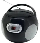 Soundmaster SCD2120, 1,33 kg, Schwarz, Tragbarer CD-Player - Schwarz