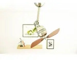 aireRyder Design Deckenventilator Toledo Messing antik mit Wandschalter - Gold