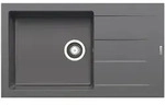 PYRAMIS Sp&uuml;le ATHLOS 86x50 PLUS in IRON GREY mit Excenterbedienung / Granitsp&uuml;le /