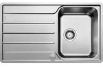 BLANCO LEMIS 45 S-IF, Edelstahl B&uuml;rstfinish, reversibel, mit Ablauffernbedienung -