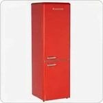 Wolkenstein KG KG250.4RT FR K&uuml;hl-/ Gefrierkombination, rot - Rot/Silber