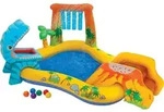 INTEX 57444NP -Playcenter - Dinosaurier Playcenter mit Rutsche (249x191x109cm) Dino