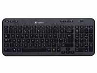Logitech Wireless Keyboard K360, Kabellos, RF Wireless, QWERTY, Schwarz