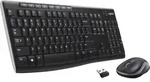 Logitech MK270, Volle Gr&ouml;&szlig;e (100%), Kabellos, RF Wireless, QWERTY, Schwarz, Maus