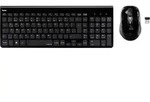 Hama Trento, Volle Gr&ouml;&szlig;e (100%), Kabellos, RF Wireless, QWERTZ, Schwarz, Maus