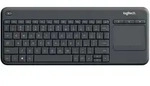 Logitech K400 Plus, Mini, Kabellos, RF Wireless, QWERTY, Schwarz - Schwarz