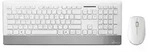 MediaRange MROS106, Kabellos, RF Wireless, Mechanischer Switch, QWERTZ, Silber,
