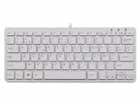 R-Go Compact Tastatur - AZERTY (BE) - weiß - kabelgebunden - Mini - Verkabelt...