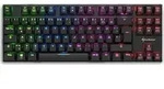 Sharkoon PureWriter TKL RGB Mechanische Low Profile-Tastatur, deutsches Layout, blaue