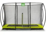 EXIT Silhouette Trampolin 244x366cm, mit Sicherheitsnetz, Bodentrampolin, Rechteckig,