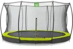 EXIT Silhouette Trampolin &oslash;366cm, mit Sicherheitsnetz, Bodentrampolin, Rund, f&uuml;r