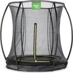 EXIT Silhouette Trampolin &oslash;183cm, mit Sicherheitsnetz, Bodentrampolin, Rund, f&uuml;r