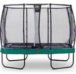 EXIT Elegant Premium Trampolin 214x366cm, mit Sicherheitsnetz, Gr&uuml;n - Gr&uuml;n
