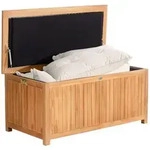 CLP Auflagenbox aus Teakholz mit Gasdruckfeder-Deckel Odessa bis 250 kg