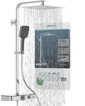 SCH&Uuml;TTE Duschsystem OCEAN, Edelstahl Regendusche mit Thermostat und Ablage,