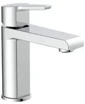 SCH&Uuml;TTE Waschtischarmatur VITA, Wasserhahn Bad mit Ablaufgarnitur, Chrom - Silber