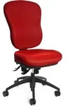Topstar B&uuml;rostuhl Wellpoint 30 SY, 8060 BC1 rot, schwarz Stoff - Rot