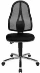 Topstar B&uuml;rostuhl Point 60 Netz, 8169NETG200 schwarz, chrom Stoff - Schwarz