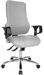 Topstar B&uuml;rostuhl Sitness 55, SD69X L53 grau, chrom Stoff - Grau