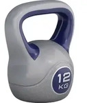 GORILLA SPORTS&reg; Kettlebell - 12 kg Gewichte, Kunststoff - Kugelhantel,