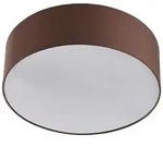 Lindby Deckenleuchte Sebatin, &Oslash; 40 cm, hellbraun, Stoff, E27 - Braun