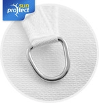sunprotect 83285 Professional Sonnensegel 3,6 x 3,6 x 5 m 90&deg; Grad Dreieck wind- &