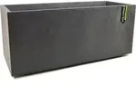 EDA Plastiques 13731 BR.T SX1 Volcania Blumenkasten Kunststoff 100 x 40 x 40 - Grau