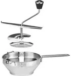 HI Passierm&uuml;hle aus Edelstahl 3 Eins&auml;tze 14059 - Silber