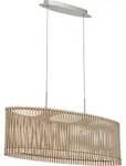 EGLO Pendelleuchte Sendero, H&auml;ngelampe Boho, H&auml;ngeleuchte, Esstischlampe Natur,