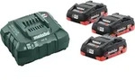 Basic-Set 685132000 3 x 4,0 Ah-LIHD + Ladeger&auml;t ASC 30-36 - Schwarz