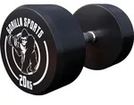 GORILLA SPORTS&reg; Kurzhanteln - Einzeln, 20 kg, Gummi, Gusseisen Kern,...