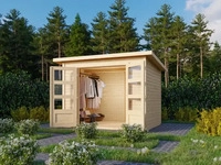 Karibu 82978, Karibu Gartenhaus Ger&auml;tehaus Stockach 3 naturbelassen 246x186x197 cm