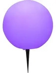 Globo Lighting Au&szlig;enleuchte Kunststoff wei&szlig;, IP44, mit Erdspitz, &oslash;: 300mm, H: