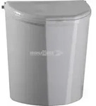Brunner - Wei&szlig;er PILLAR XL Abfallbeh&auml;lter - Gr&ouml;&szlig;e: 31,5 x 18 x H31,5 cm 10 l