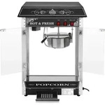 Professionelle, effiziente, regelbare Popcornmaschine 230V 1,6kW schwarz - Schwarz