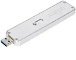 Silverstone MS09, SSD-Geh&auml;use, M.2, Serial ATA III, 10 Gbit/s, USB Anschluss, Silber